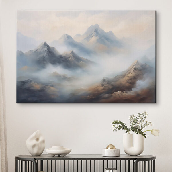 Bergkette mit Wolken Wandbilder Bergkette mit Wolken