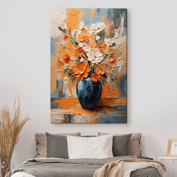 Gemälde von Blumen in einer Vase Wandbilder Gemälde von Blumen in einer Vase