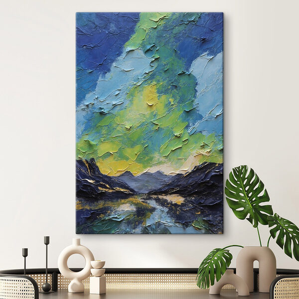 Gemälde von Bergen und Wolken Wandbilder Gemälde von Bergen und Wolken