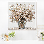 Wandbilder Vase mit weißen Blumen