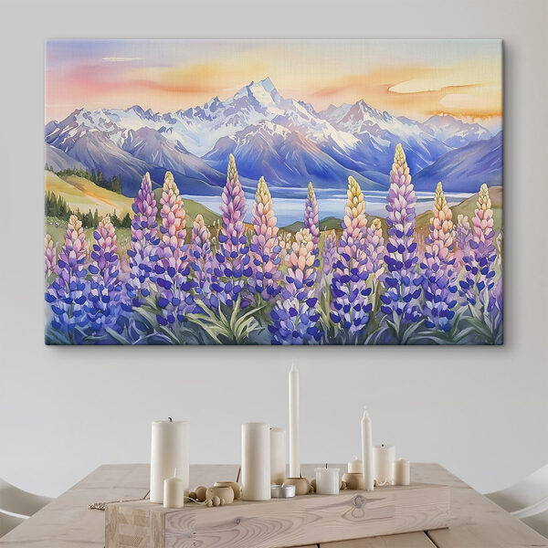 Gemälde von Blumen und Bergen Wandbilder Gemälde von Blumen und Bergen