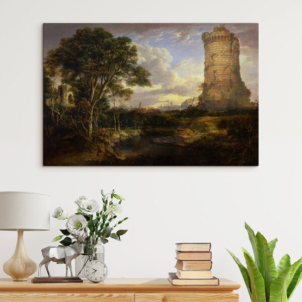 Gemälde eines Schlossturms Wandbilder Gemälde eines Schlossturms