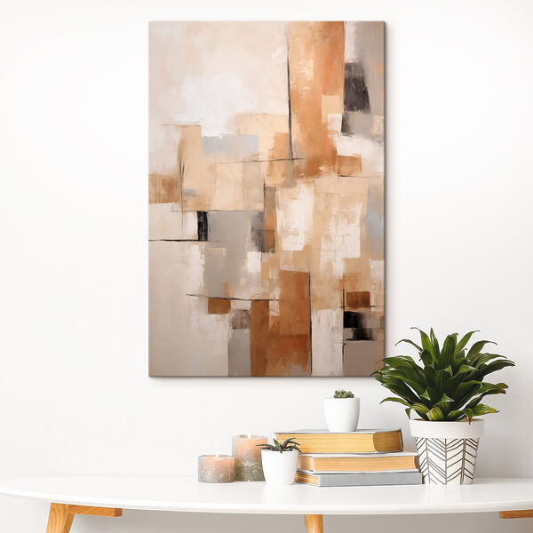 Bemalung einer weißen und braunen Wand Wandbilder Bemalung einer weißen und braunen Wand