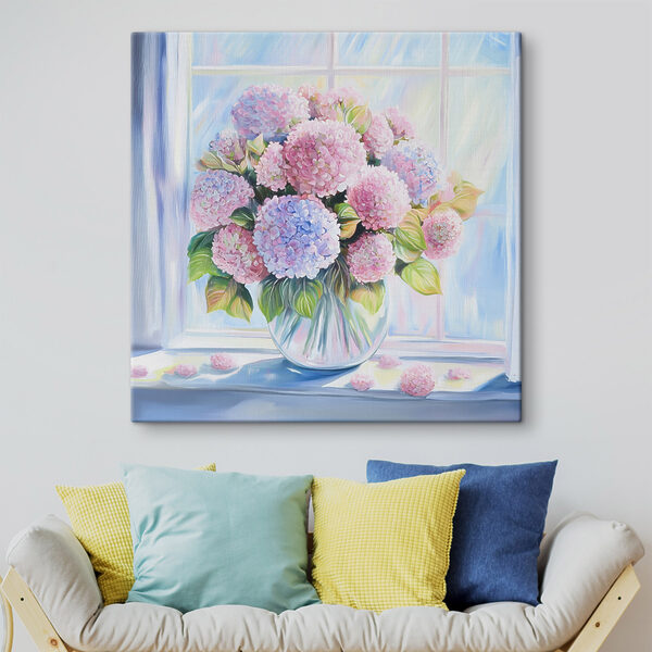 Gemälde einer Vase mit Blumen Wandbilder Gemälde einer Vase mit Blumen