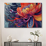 Wandbilder Lebendige Blütenblätter in faszinierenden Farbtönen