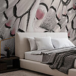 Fototapeten Strukturierte Muster in zarten Farbtönen