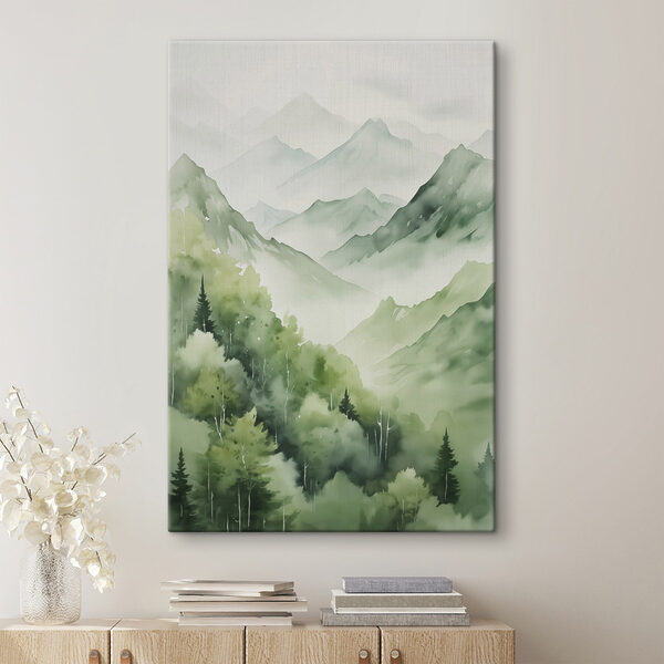 Gemälde einer Bergkette Wandbilder Gemälde einer Bergkette