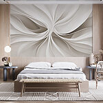 Fototapeten Weißes gewirbeltes Muster