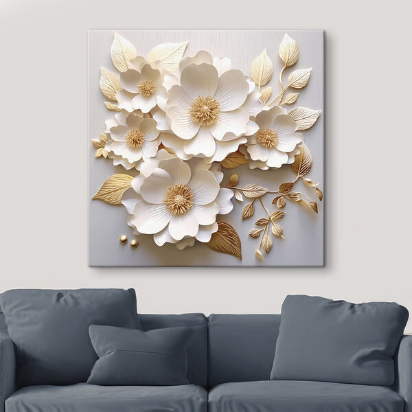 Elegantes Papier Blumenarrangement Display Wandbilder Elegantes Papier Blumenarrangement Display