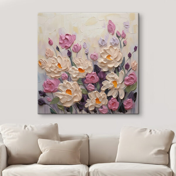 Malerei von Blumen und Blättern Wandbilder Malerei von Blumen und Blättern