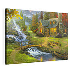 Wandbilder Busch mit violetten Blumen