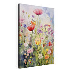 Wandbilder Wildblumen in leuchtenden Aquarelltönen