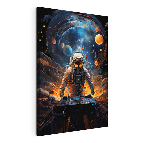 Wandbilder Astronaut DJ rockt den Kosmos