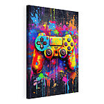 Wandbilder Bunte Videospiel-Controller