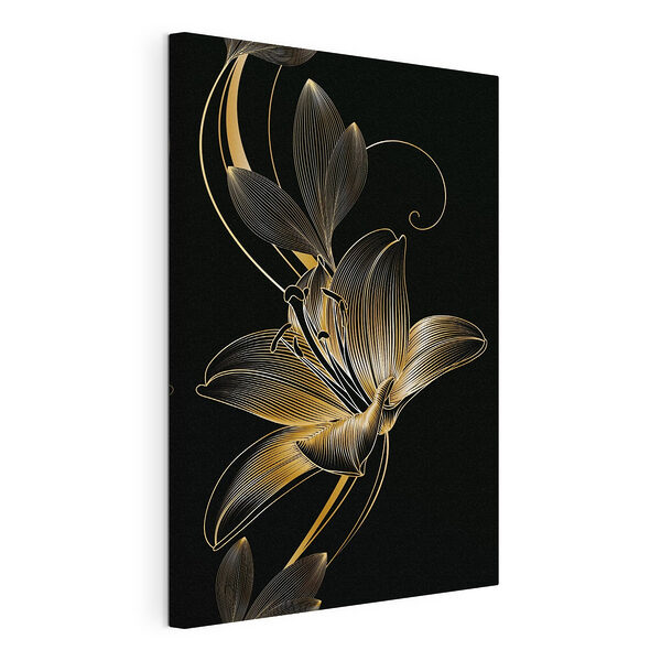 Wandbilder Elegante florale Illustration mit feinen Linien