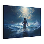 Wandbilder Mann im Wasser stehend