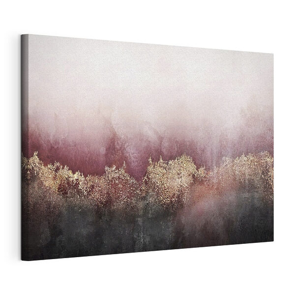 Abstrakte Landschaft mit strukturierten Akzenten Wandbilder Abstrakte Landschaft mit strukturierten Akzenten