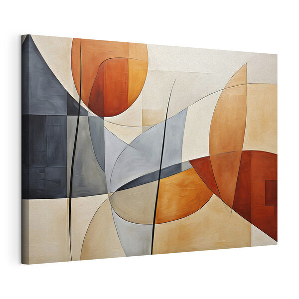 Wandbilder Ein orange-graues Kunstwerk (Artikelnummer: s37285) Wandbilder Wandbilder Ein orange-graues Kunstwerk (Artikelnummer: s37285)