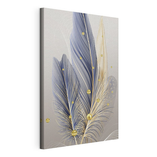 Wandbilder Elegante Federn in heiterem Design
