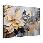 Wandbilder Florale Eleganz mit kunstvollen Sprenkeln