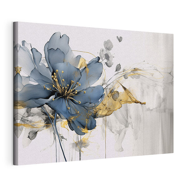 Wandbilder Blaue Blume mit zarten Pinselstrichen (Artikelnummer: s35527) Wandbilder Wandbilder Blaue Blume mit zarten Pinselstrichen (Artikelnummer: s35527)