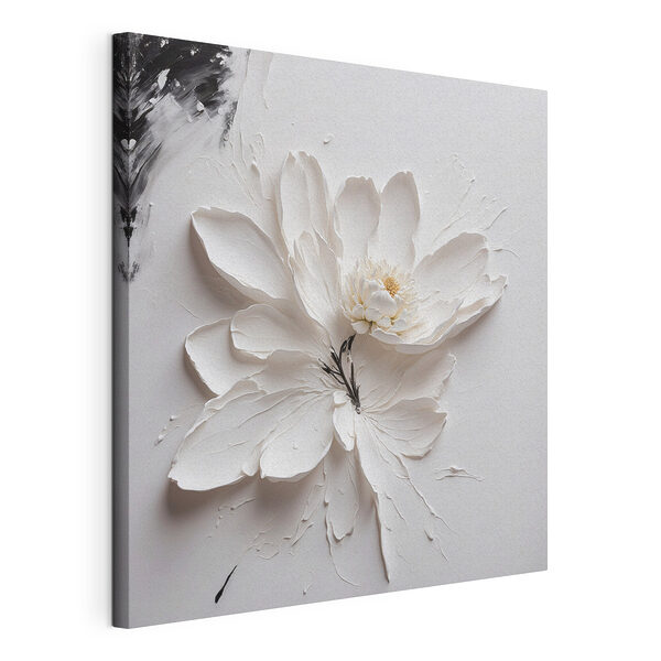Elegante weiße Blume mit Textur Wandbilder Elegante weiße Blume mit Textur