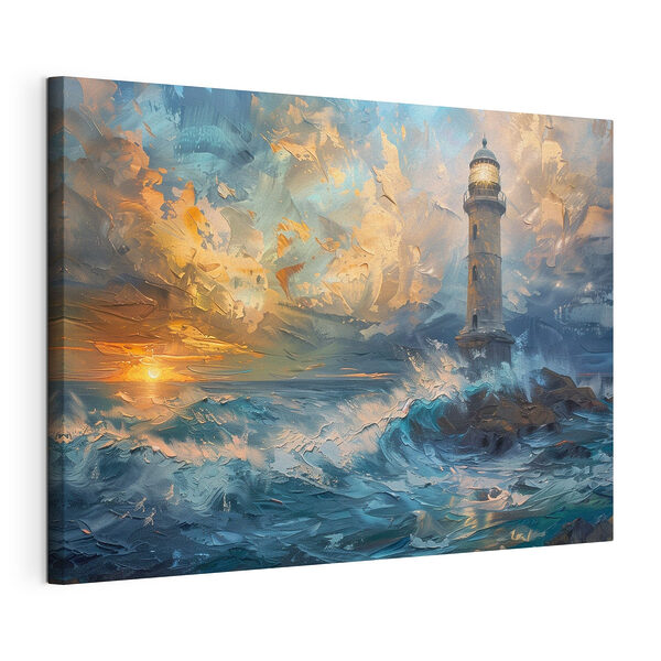 Wandbilder Leuchtturm im Meer