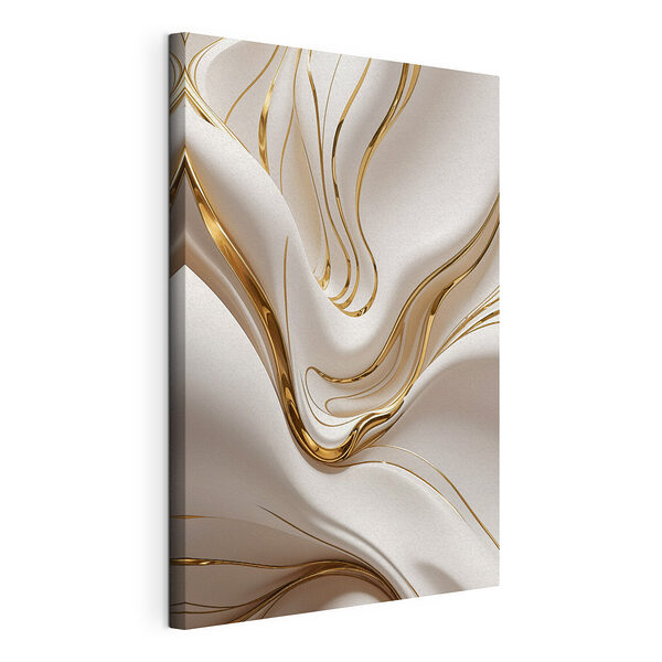 Wandbilder Wandbilder Elegante Strudel aus Creme und Bernstein (Artikelnummer: s38767)