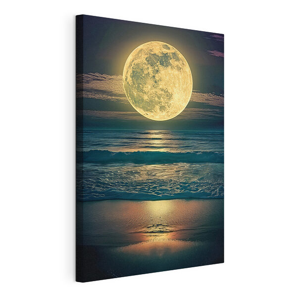 Mond über Wasser bei Nacht Wandbilder Mond über Wasser bei Nacht
