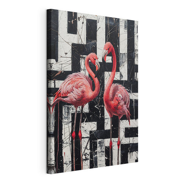 Gemälde eines Flamingos Wandbilder Gemälde eines Flamingos