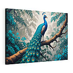 Wandbilder Pfau auf einem Baumzweig