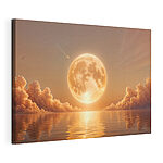 Wandbilder Mond und Wolken am Himmel