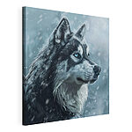 Wandbilder Hund im Schnee