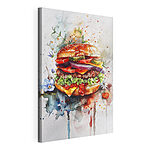 Wandbilder Aquarell eines Burgers