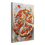 Wandbilder Aquarell einer Pizza