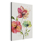 Wandbilder Aquarellmalerei von Blumen