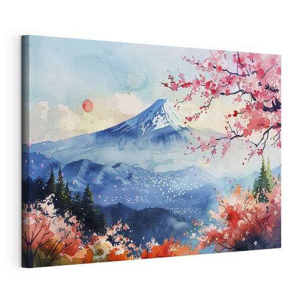 Wandbilder Aquarell eines Berges mit einer verschneiten Spitze (Artikelnummer: s39775) Wandbilder Wandbilder Aquarell eines Berges mit einer verschneiten Spitze (Artikelnummer: s39775)