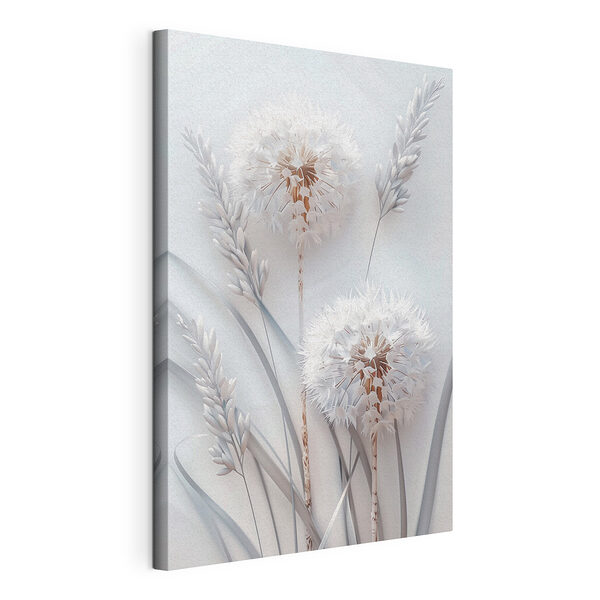 Weiße Blüte mit weißen Blättern Wandbilder Weiße Blüte mit weißen Blättern