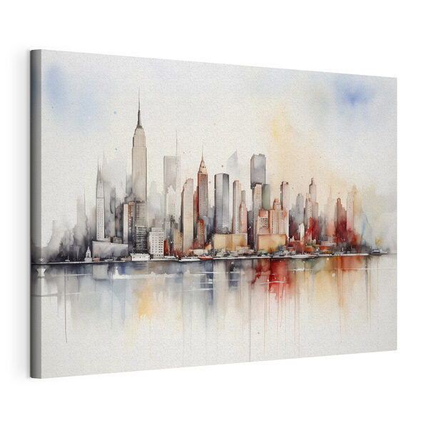 Aquarell einer Stadt Wandbilder Aquarell einer Stadt