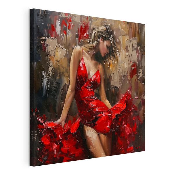 Wandbilder Gemälde einer Frau in einem roten Kleid (Artikelnummer: s39874) Wandbilder Wandbilder Gemälde einer Frau in einem roten Kleid (Artikelnummer: s39874)