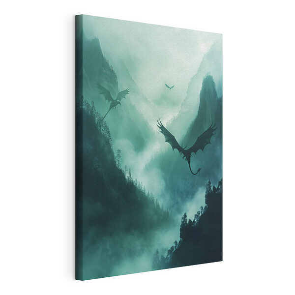 Gruppe von Drachen, die in den Himmel fliegen Wandbilder Gruppe von Drachen, die in den Himmel fliegen