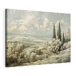 Wandbilder Landschaft mit Bäumen und Hügeln