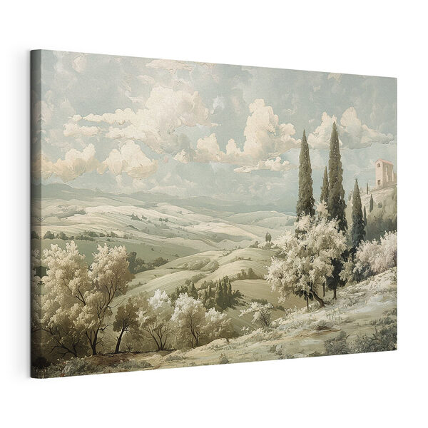 Wandbilder Landschaft mit Bäumen und Hügeln