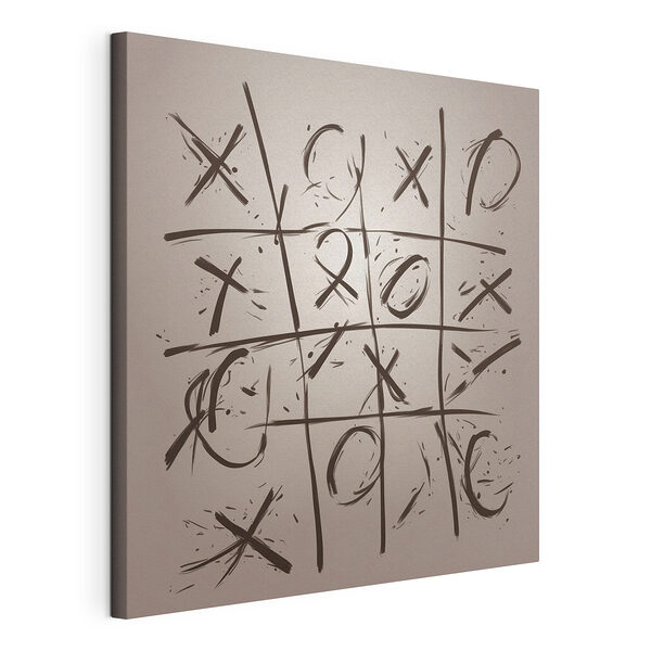 Wandbilder Spiel tic tac toe