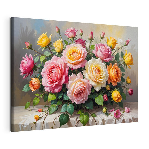 Blumenstrauß auf einem Tisch Wandbilder Blumenstrauß auf einem Tisch