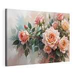 Wandbilder Gruppe von rosa Rosen
