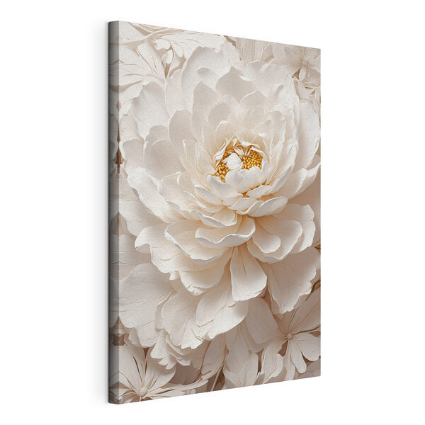 Elegante Pfingstrose in zartem Pfirsich Wandbilder Elegante Pfingstrose in zartem Pfirsich