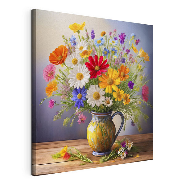 Bunte Blumen in einer Vase Wandbilder Bunte Blumen in einer Vase