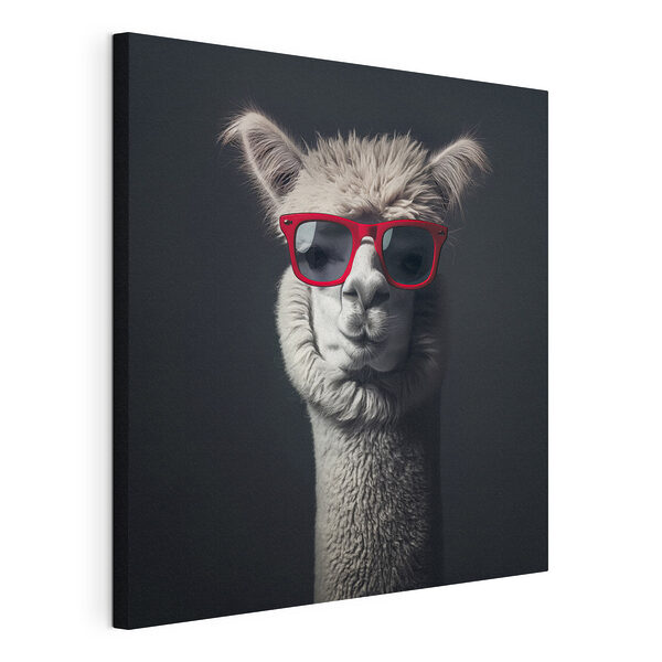 Wandbilder Lama mit roter Sonnenbrille (Artikelnummer: s40996) Wandbilder Wandbilder Lama mit roter Sonnenbrille (Artikelnummer: s40996)