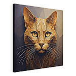 Wandbilder Katze mit Low-Poly-Design